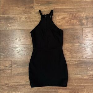 Elizabeth and James Black Mini Dress